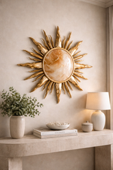 Helios Collection - Emerald / Amber / Midnight / Pearl. Designer Handmade Epoxy Resin Mirror