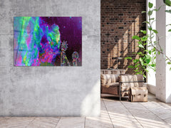 ・"Another Dimension for Rick"・Glass Wall Art
