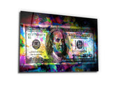・"Benjamin the Hundred"・Glass Wall Art