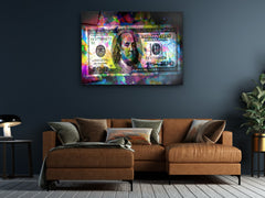 ・"Benjamin the Hundred"・Glass Wall Art