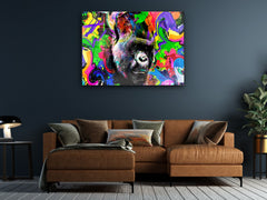 ・"Colorful Gorilla"・Glass Wall Art