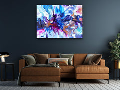 ・"Colorspray Abstract"・Glass Wall Art - Wonders Of Wall