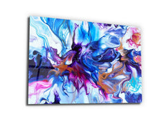 ・"Colorspray Abstract"・Glass Wall Art - Wonders Of Wall