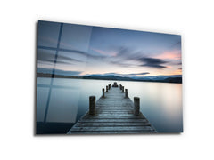 ・"Docks in Heaven"・Glass Wall Art - Wonders Of Wall