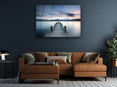 ・"Docks in Heaven"・Glass Wall Art - Wonders Of Wall
