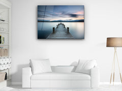 ・"Docks in Heaven"・Glass Wall Art - Wonders Of Wall