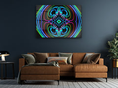 ・"Neon Dreamscape"・Glass Wall Art