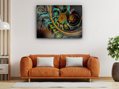 ・"Vibrant Fancy Paint"・Glass Wall Art