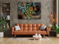 ・"Vibrant Fancy Paint"・Glass Wall Art
