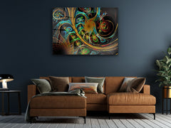 ・"Vibrant Fancy Paint"・Glass Wall Art