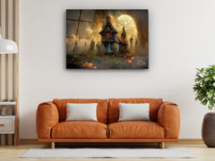 ・"Spooky Nighttime"・Glass Wall Art
