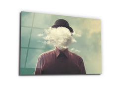 ・"Cloudy Mind "・Glass Wall Art