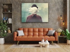 ・"Cloudy Mind "・Glass Wall Art