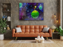 ・"Whimsical Fantasy"・Glass Wall Art