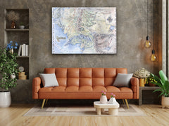 ・"Map of Gondor"・Glass Wall Art