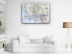 ・"Map of Gondor"・Glass Wall Art