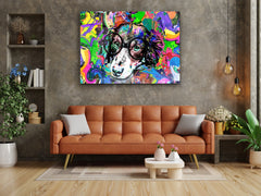 ・"No Bark yes Color"・Glass Wall Art