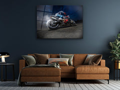 ・"Ride with Soul - Drift with Moto"・Glass Wall Art - Wonders Of Wall