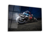 ・"Ride with Soul - Drift with Moto"・Glass Wall Art - Wonders Of Wall
