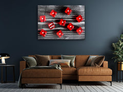 ・"Roll the dices"・Glass Wall Art - Wonders Of Wall