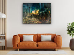 ・"Siege of Gondor"・Glass Wall Art - Wonders Of Wall