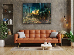 ・"Siege of Gondor"・Glass Wall Art - Wonders Of Wall