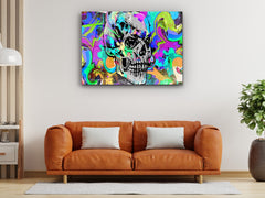 ・"The Skull of Color"・Glass Wall Art
