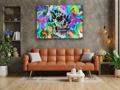 ・"The Skull of Color"・Glass Wall Art
