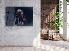 ・"Unmasked Witch before Cast"・Glass Wall Art