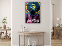 Voodoo Child Jimi Hendrix - Glass Wall Art