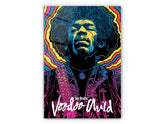 Voodoo Child Jimi Hendrix - Glass Wall Art