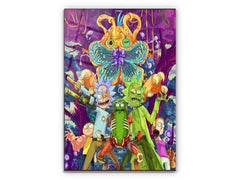 Cartoon World V2 - Glass Wall Art