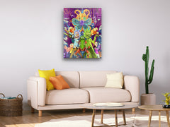 Cartoon World V2 - Glass Wall Art