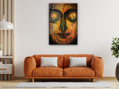 Lord Buddha V2 - Glass Wall Art