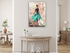 Ballerina - Glass Wall Art