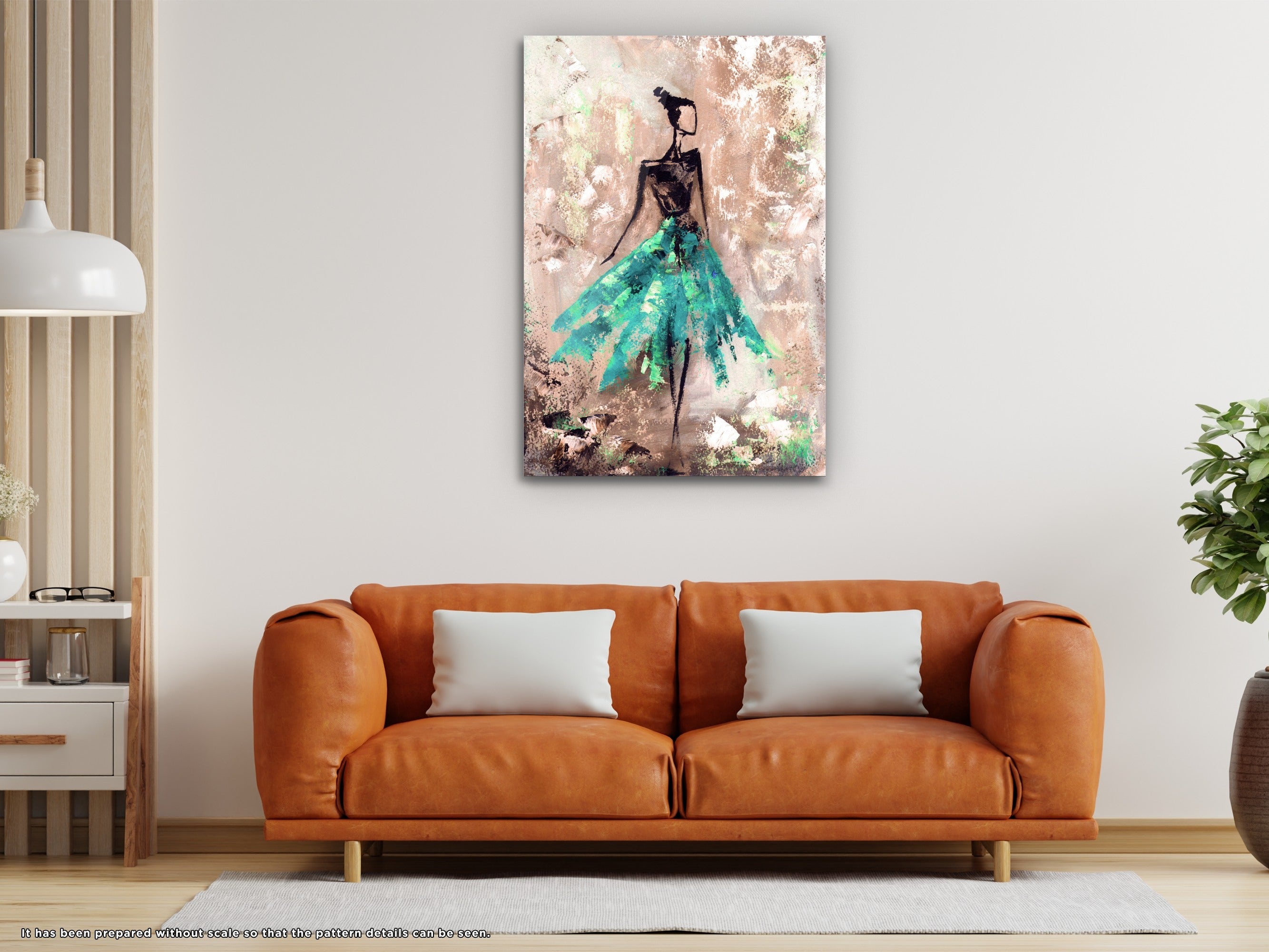 Ballerina - Glass Wall Art