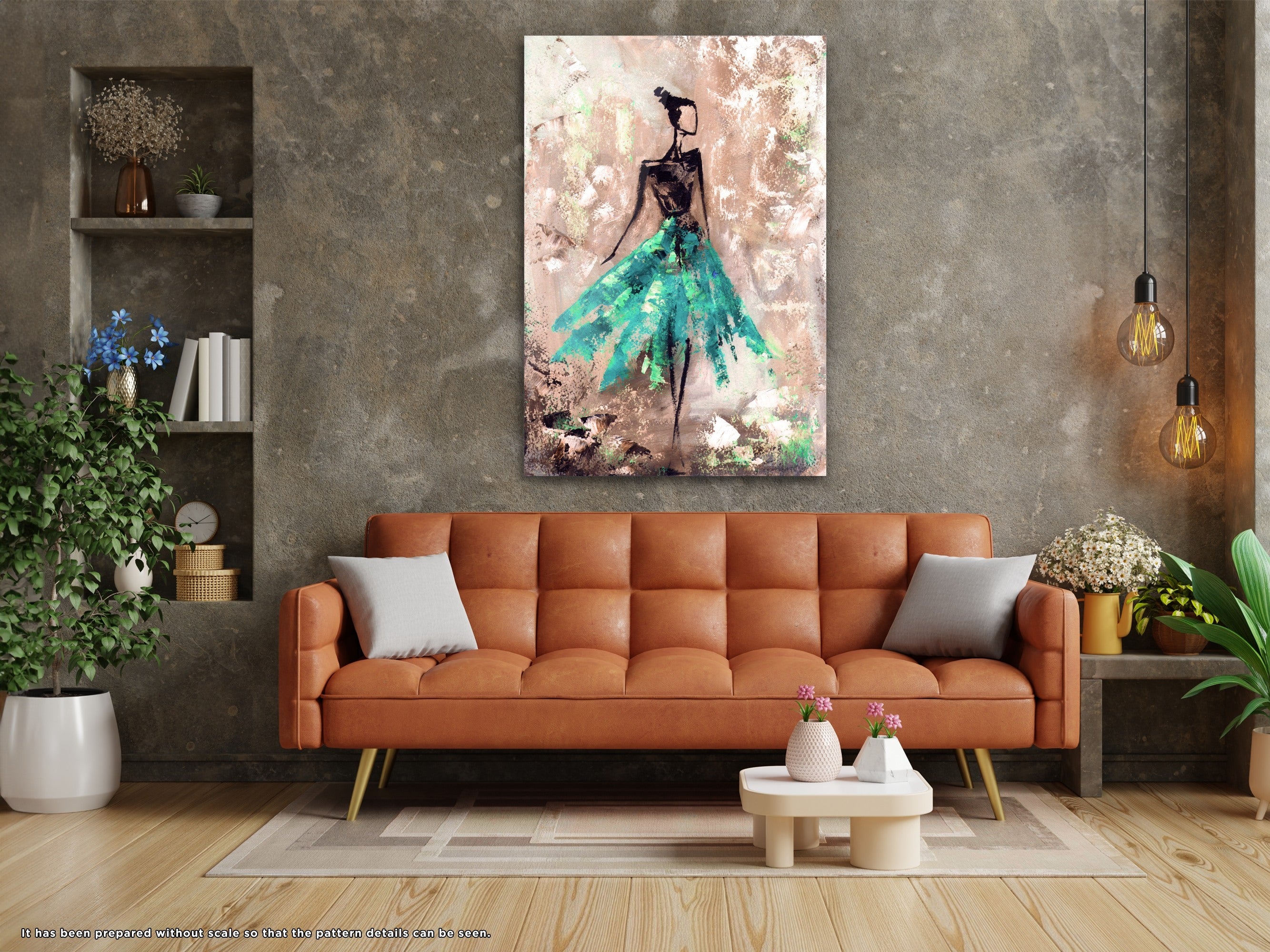 Ballerina - Glass Wall Art