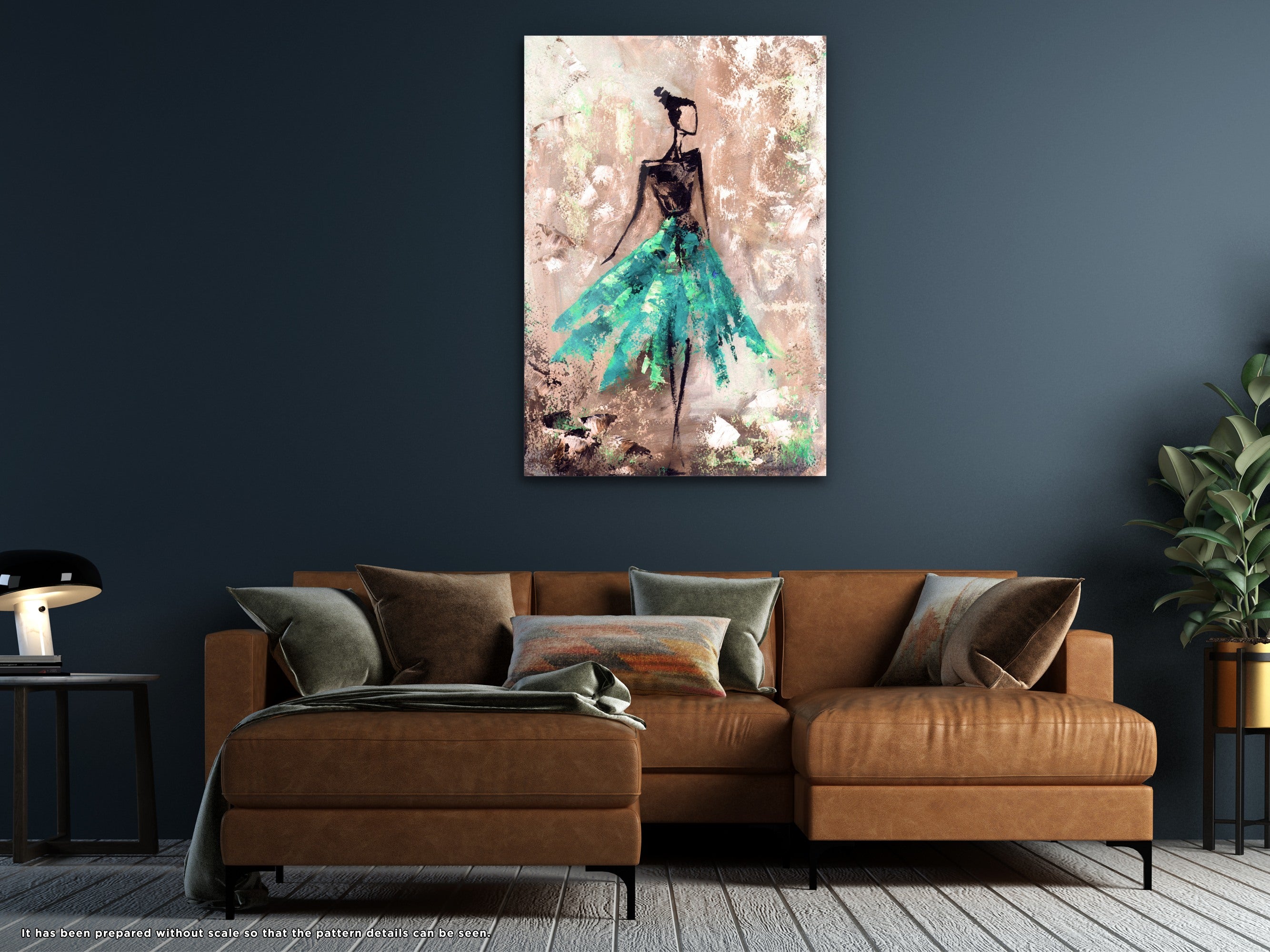 Ballerina - Glass Wall Art