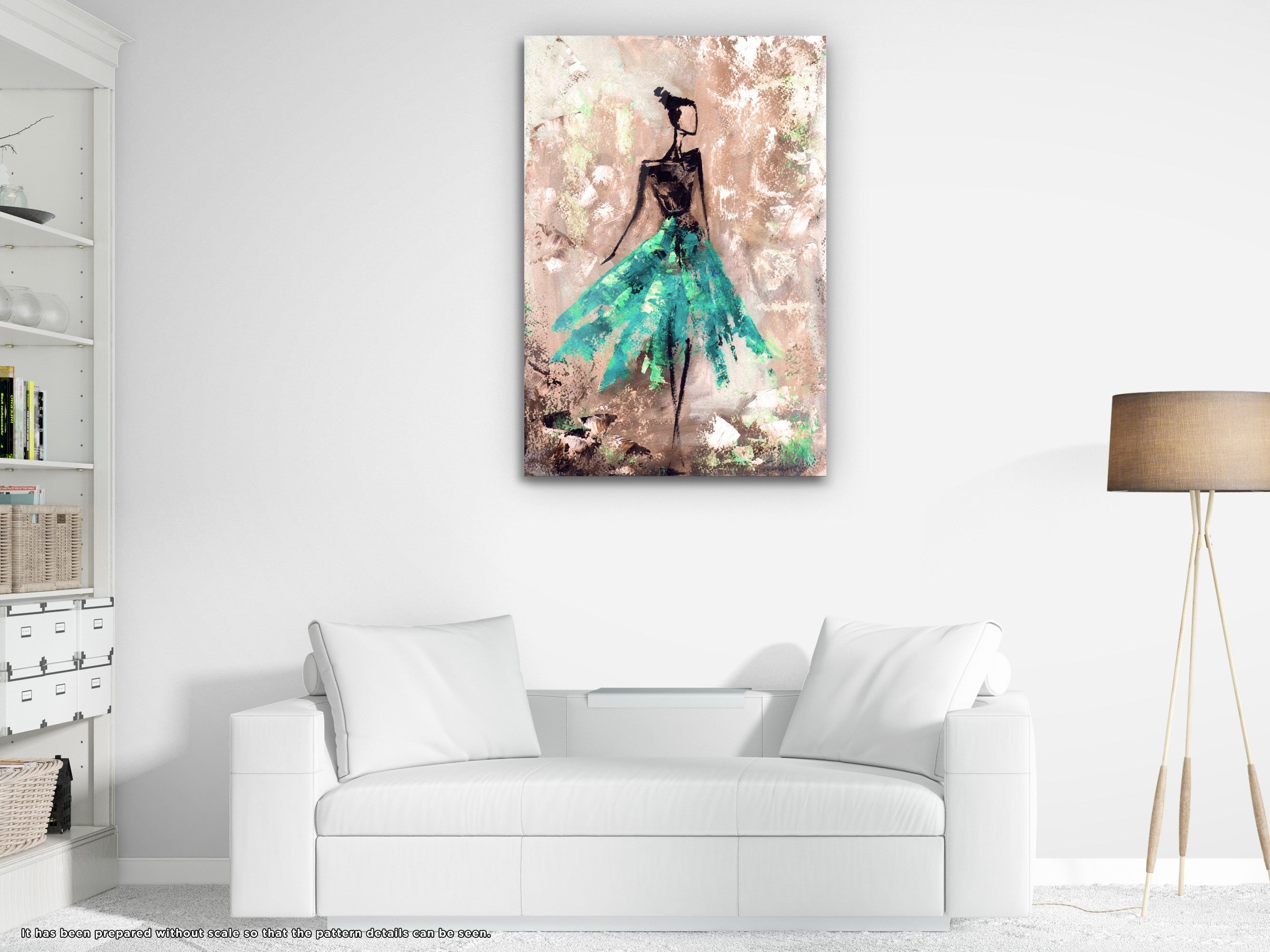 Ballerina - Glass Wall Art