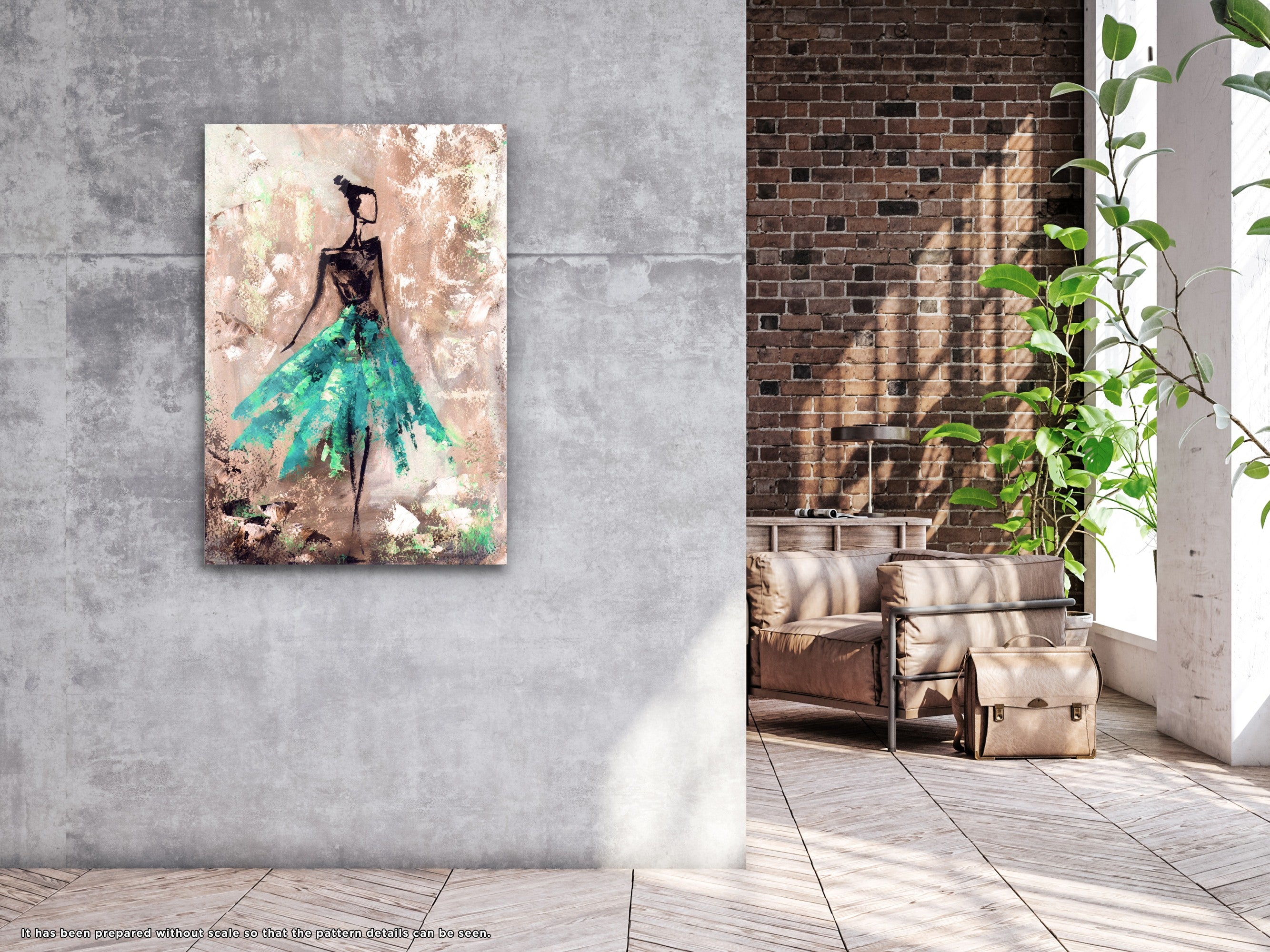 Ballerina - Glass Wall Art