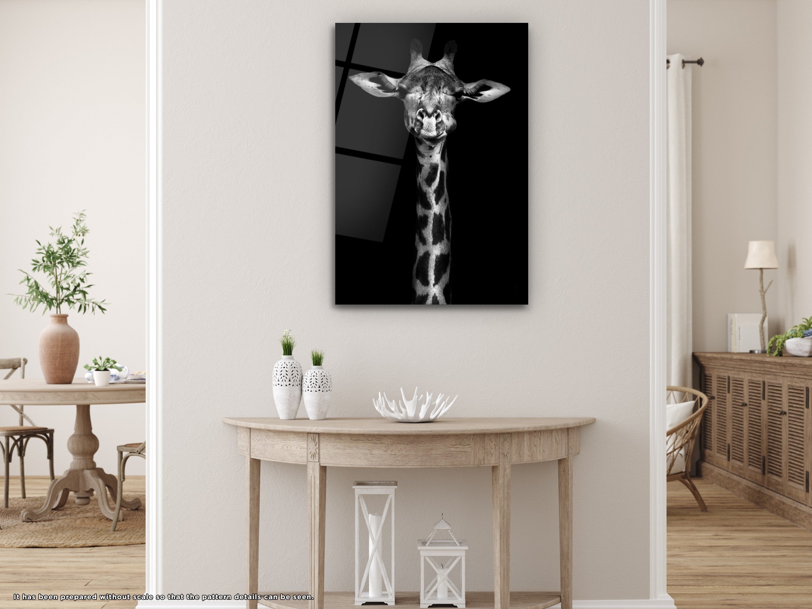 The Giraffe - Glass Wall Art