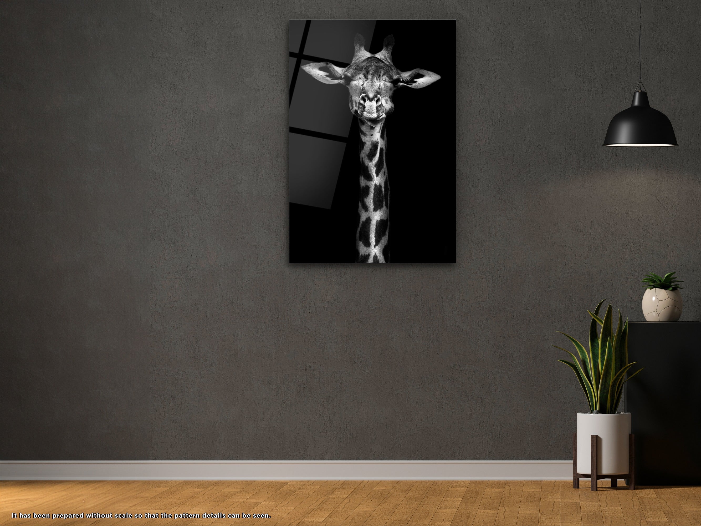 The Giraffe - Glass Wall Art