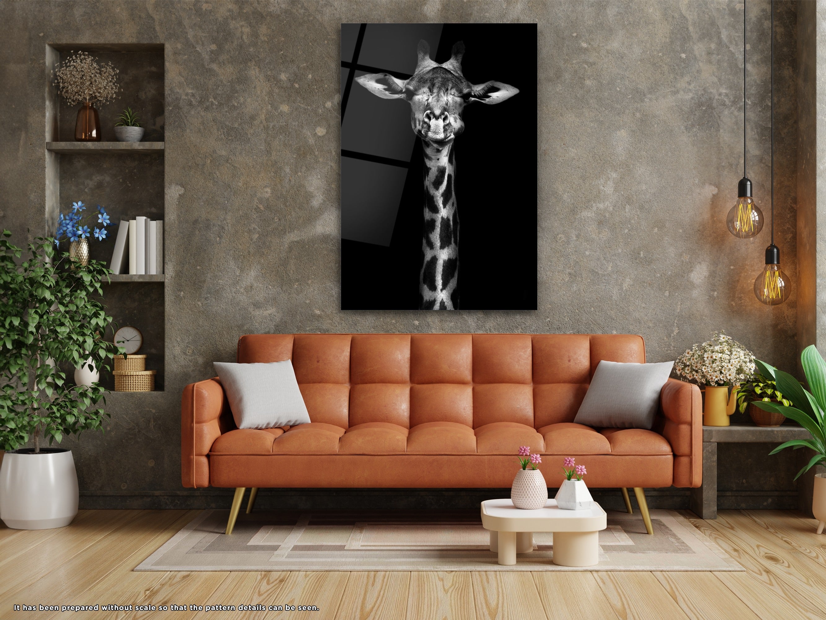 The Giraffe - Glass Wall Art