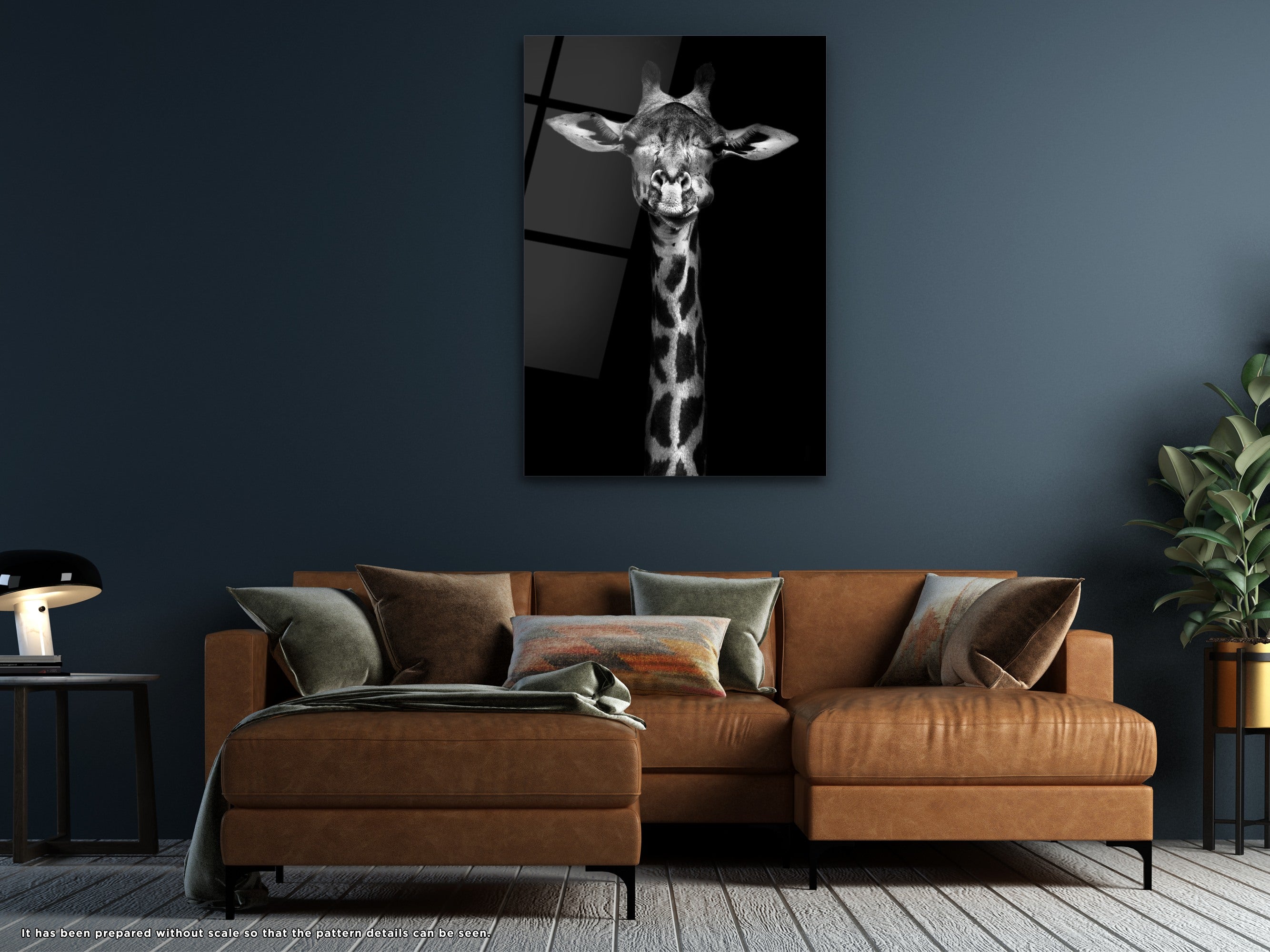 The Giraffe - Glass Wall Art