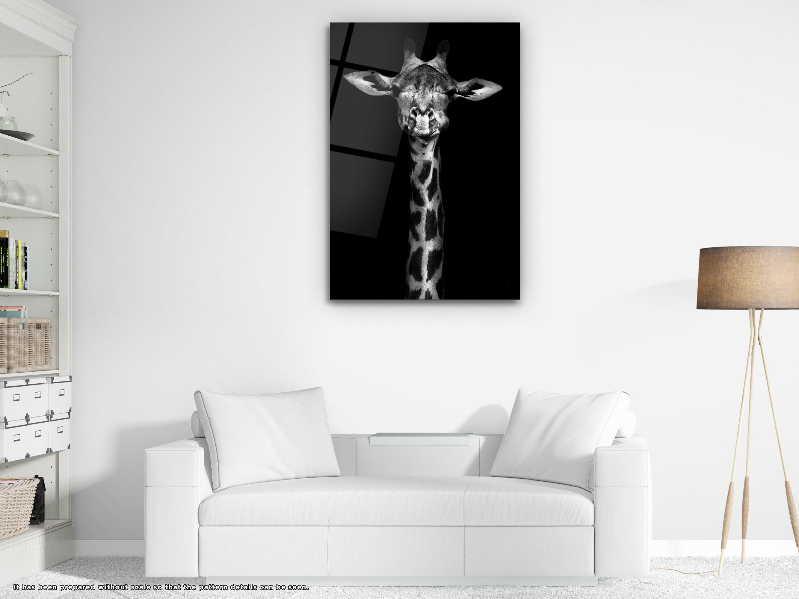 The Giraffe - Glass Wall Art