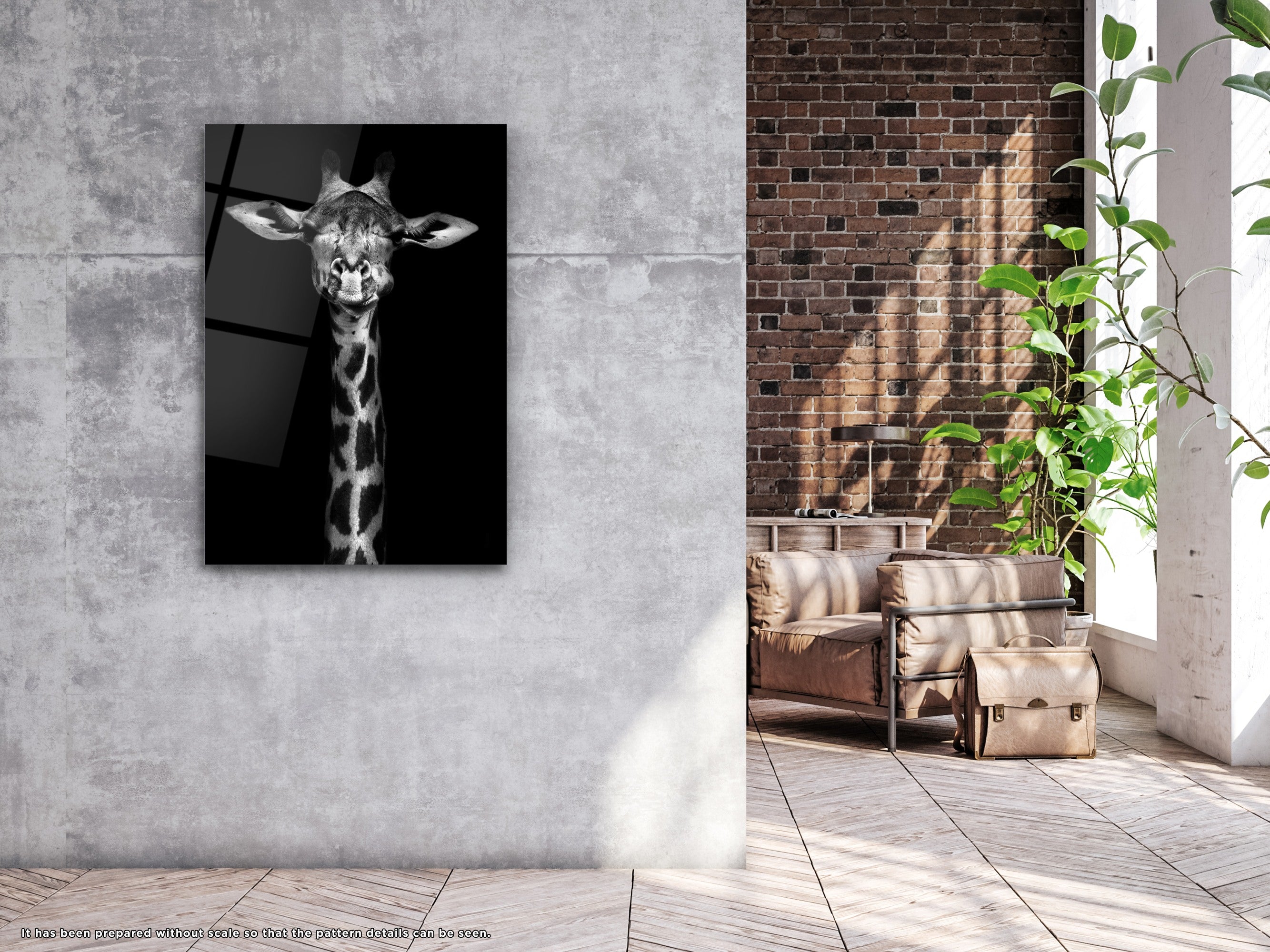 The Giraffe - Glass Wall Art