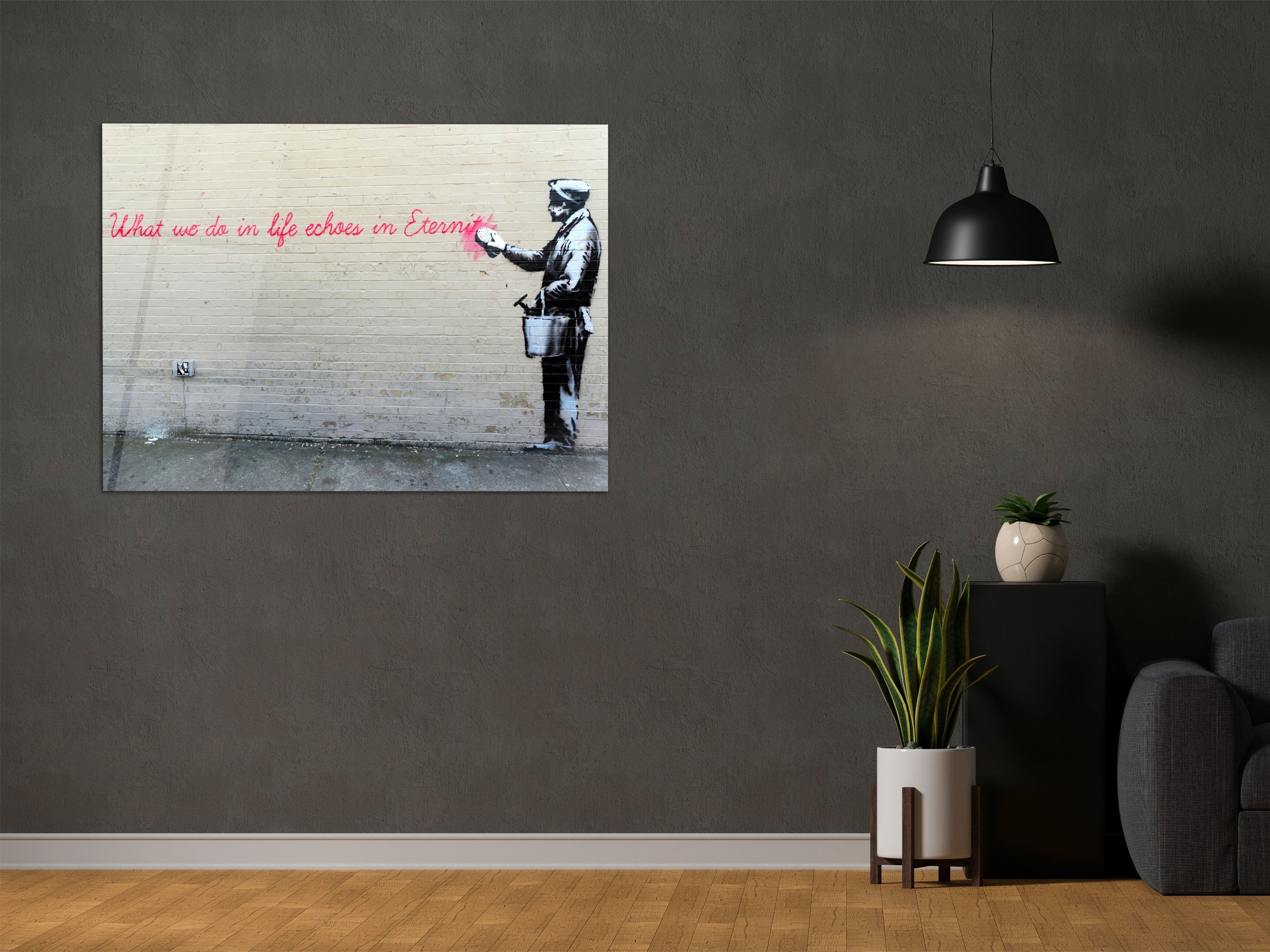 ・"Banksy - Eternity"・Glass Wall Art