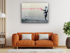 ・"Banksy - Eternity"・Glass Wall Art