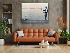 ・"Banksy - Eternity"・Glass Wall Art