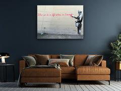 ・"Banksy - Eternity"・Glass Wall Art